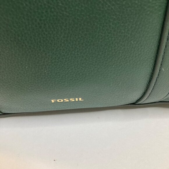 Fossil Green Leather Satchel - Picture 5 of 11